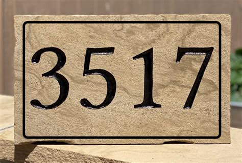 stone house numbers